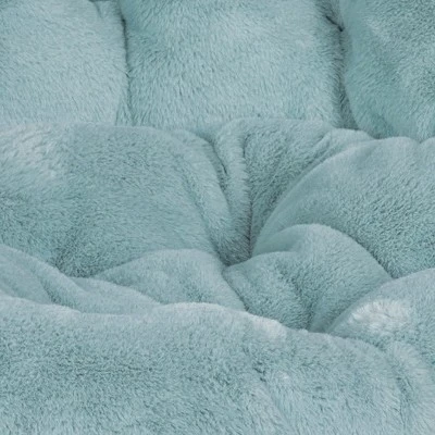 Flash Furniture Gwen 38" Oversize Portable Faux Fur Folding Saucer Moon Chair For Dorm And Bedroom 5 Flash Furniture Gwen 38" Oversize Portable Faux Fur Folding Saucer Moon Chair For Dorm And Bedroom - Image 5