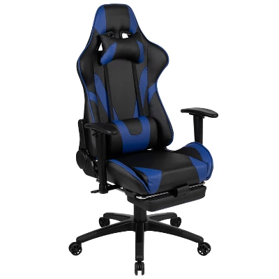 Flash Furniture X30 Gaming Chair Racing Office Ergonomic Computer Chair With Fully Reclining Back And Slide-Out Footrest In Red LeatherSoft 15 Flash Furniture X30 Gaming Chair Racing Office Ergonomic Computer Chair With Fully Reclining Back And Slide-Out Footrest In Red LeatherSoft - Image 15