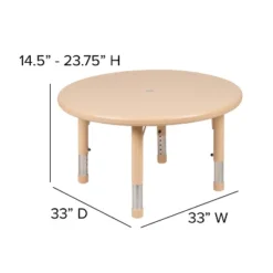Flash Furniture 33" Round Plastic Height Adjustable Activity Table 15 Flash Furniture 33" Round Plastic Height Adjustable Activity Table -Furniture GUEST 8e98eecf 5413 4c84 ba5d 6930654e011f