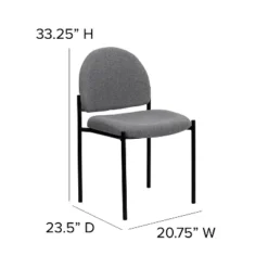 Flash Furniture Comfort Gray Fabric Stackable Steel Side Reception Chair 11 Flash Furniture Comfort Gray Fabric Stackable Steel Side Reception Chair -Furniture GUEST 8f4734e2 6f5e 4c8a b356 260ac6399846