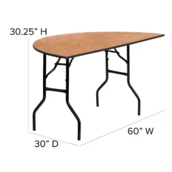 Flash Furniture 5-Foot Half-Round Wood Folding Banquet Table 10 Flash Furniture 5-Foot Half-Round Wood Folding Banquet Table -Furniture GUEST 8f7c4ba7 9765 4429 a711 1e83444e30b3