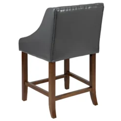 Flash Furniture Carmel Series 24" High Transitional Wood Counter Height Stool With Accent Nail Trim, Set Of 2 24 Flash Furniture Carmel Series 24" High Transitional Wood Counter Height Stool With Accent Nail Trim, Set Of 2 -Furniture GUEST 9056d0ed a9f8 404f a137 d66e62af0ed1