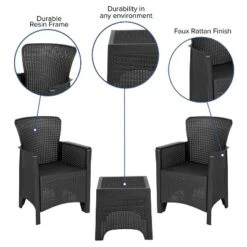 Flash Furniture Faux Rattan Plastic Chair Set With Matching Side Table 14 Flash Furniture Faux Rattan Plastic Chair Set With Matching Side Table -Furniture GUEST 911dff1d b934 4ae8 9c4a 029bdf259842