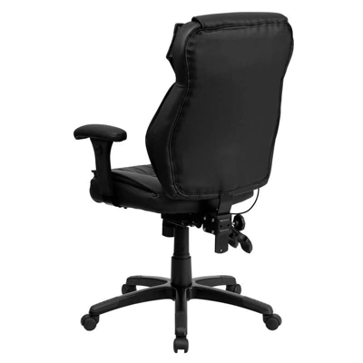 Executive Lumbar Support Swivel Office Chair Black Leather - Flash Furniture 2 Executive Lumbar Support Swivel Office Chair Black Leather - Flash Furniture - Image 2