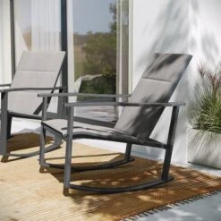 Flash Furniture Brazos Set Of 2 Outdoor Rocking Chairs With Flex Comfort Material And Metal Frame 16 Flash Furniture Brazos Set Of 2 Outdoor Rocking Chairs With Flex Comfort Material And Metal Frame -Furniture GUEST 922bf2e3 c1b5 4b6e 92a8 bd0f0520051d