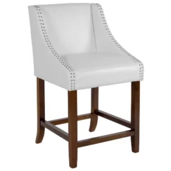 Flash Furniture Carmel Series 24" High Transitional Wood Counter Height Stool With Accent Nail Trim 24 Flash Furniture Carmel Series 24" High Transitional Wood Counter Height Stool With Accent Nail Trim -Furniture GUEST 9316b685 6d48 4e5a 9407 7ab78c6d127c