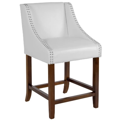 Flash Furniture Carmel Series 24" High Transitional Wood Counter Height Stool With Accent Nail Trim 12 Flash Furniture Carmel Series 24" High Transitional Wood Counter Height Stool With Accent Nail Trim - Image 12
