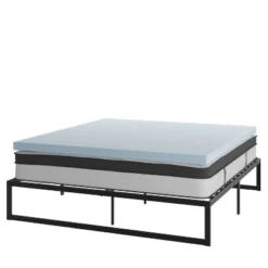 Flash Furniture 14 Inch Metal Platform Bed Frame With 12 Inch Pocket Spring Mattress In A Box And 3 Inch Cool Gel Memory Foam Topper 33 Flash Furniture 14 Inch Metal Platform Bed Frame With 12 Inch Pocket Spring Mattress In A Box And 3 Inch Cool Gel Memory Foam Topper -Furniture GUEST 93dc9910 b7a4 4852 b34c 5b0d746b81e9
