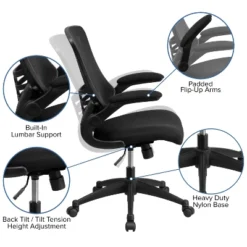 Swivel Task Chair Black - Flash Furniture -Furniture GUEST 9431e73f 3f3b 45ad ba3d d05167b0929b