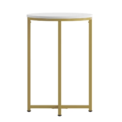 Flash Furniture Hampstead Collection End Table - Modern Laminate Accent Table With Crisscross Frame 10 Flash Furniture Hampstead Collection End Table - Modern Laminate Accent Table With Crisscross Frame - Image 10