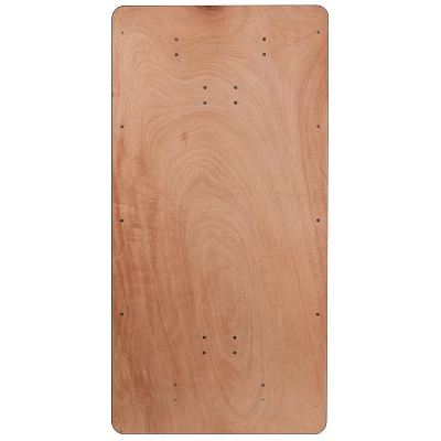 Flash Furniture 6-Foot Rectangular Wood Folding Banquet Table With Clear Coated Finished Top 6 Flash Furniture 6-Foot Rectangular Wood Folding Banquet Table With Clear Coated Finished Top - Image 6