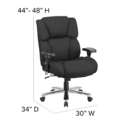Flash Furniture HERCULES Series 24/7 Intensive Use Big & Tall 400 Lb. Rated Executive Swivel Ergonomic Office Chair With Lumbar Knob And Tufted Headrest & Back 13 Flash Furniture HERCULES Series 24/7 Intensive Use Big & Tall 400 Lb. Rated Executive Swivel Ergonomic Office Chair With Lumbar Knob And Tufted Headrest & Back -Furniture GUEST 94ca7992 dc53 4efb bbbf 1a4a394b3a14