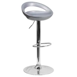 Flash Furniture Contemporary Plastic Adjustable Height Barstool With Rounded Cutout Back And Chrome Base 22 Flash Furniture Contemporary Plastic Adjustable Height Barstool With Rounded Cutout Back And Chrome Base -Furniture GUEST 951b7dd1 4414 4721 a1a3 63261e760a53