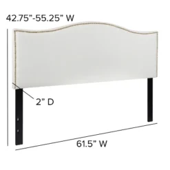 Flash Furniture Lexington Arched Upholstered Headboard With Accent Nail Trim 13 Flash Furniture Lexington Arched Upholstered Headboard With Accent Nail Trim -Furniture GUEST 96ad35bb 69b3 4f48 9097 60b6db1b3ac4