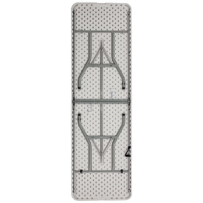 Flash Furniture 8-Foot Bi-Fold Granite White Plastic Banquet And Event Folding Table With Carrying Handle 6 Flash Furniture 8-Foot Bi-Fold Granite White Plastic Banquet And Event Folding Table With Carrying Handle - Image 6