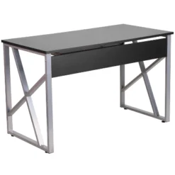 Flash Furniture Black Computer Desk With Pull-Out Keyboard Tray And Cross-Brace Frame 9 Flash Furniture Black Computer Desk With Pull-Out Keyboard Tray And Cross-Brace Frame -Furniture GUEST 97f61992 6b26 40c3 8c78 213f9286befb