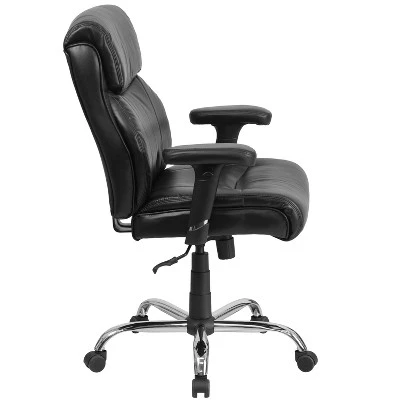 Flash Furniture HERCULES Series Big & Tall 400 Lb. Rated Swivel Ergonomic Task Office Chair With Clean Line Stitching And Adjustable Arms 7 Flash Furniture HERCULES Series Big & Tall 400 Lb. Rated Swivel Ergonomic Task Office Chair With Clean Line Stitching And Adjustable Arms - Image 7