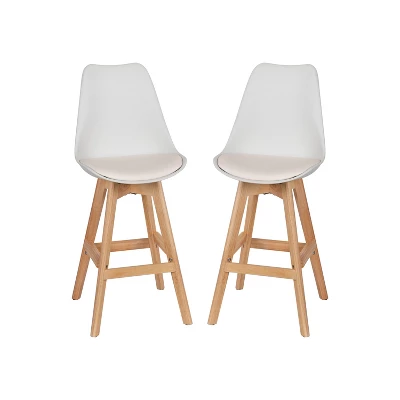Flash Furniture Dana Set Of 2 Commercial Grade Modern Counter Stools With Cushioned Seat And Wooden Frame 12 Flash Furniture Dana Set Of 2 Commercial Grade Modern Counter Stools With Cushioned Seat And Wooden Frame - Image 12