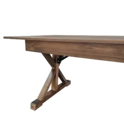 Flash Furniture HERCULES 9' X 40" Rectangular Solid Pine Folding Farm Table With X Legs 23 Flash Furniture HERCULES 9' X 40" Rectangular Solid Pine Folding Farm Table With X Legs -Furniture GUEST 992bdd81 9ebb 466d a3d0 d278a1fc3f22