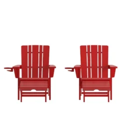 Flash Furniture Halifax HDPE Adirondack Chair With Cup Holder And Pull Out Ottoman, All-Weather HDPE Indoor/Outdoor Lounge Chair 27 Flash Furniture Halifax HDPE Adirondack Chair With Cup Holder And Pull Out Ottoman, All-Weather HDPE Indoor/Outdoor Lounge Chair -Furniture GUEST 993bab45 0330 4da1 aa07 7bce0aa973c4