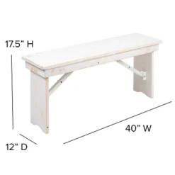 Flash Furniture HERCULES Series 40" X 12" Solid Pine Folding Farm Bench 19 Flash Furniture HERCULES Series 40" X 12" Solid Pine Folding Farm Bench -Furniture GUEST 99532e08 ca2f 46b8 8eea 76bffcaaa2a1