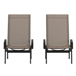 Flash Furniture Brazos Set Of 2 Adjustable Chaise Lounge Chairs With Arms, All-Weather Outdoor Five-Position Recliners 25 Flash Furniture Brazos Set Of 2 Adjustable Chaise Lounge Chairs With Arms, All-Weather Outdoor Five-Position Recliners -Furniture GUEST 9b23317e c63f 4ca2 8807 5a145b255980