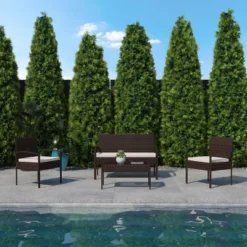Flash Furniture Aransas Series 4 Piece Patio Set With Steel Frame And Cushions 16 Flash Furniture Aransas Series 4 Piece Patio Set With Steel Frame And Cushions -Furniture GUEST 9cef7da1 9fc6 4887 880b 8e44670b0294