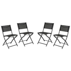 Flash Furniture Brazos Series Outdoor 4pcs Folding Chair With Flex Comfort Material And Metal Frame -Furniture GUEST 9d115ff4 e10b 49ff a0f0 ba86639a4ffc