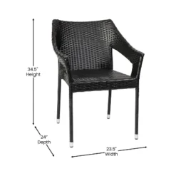 Flash Furniture Ethan Set Of 4 Commercial Grade Stacking Patio Chairs, All Weather PE Rattan Wicker Patio Dining Chairs 18 Flash Furniture Ethan Set Of 4 Commercial Grade Stacking Patio Chairs, All Weather PE Rattan Wicker Patio Dining Chairs -Furniture GUEST 9d28be76 6bfb 4d7e 957f 7d26409a3ec8 2