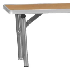 Flash Furniture 72'' X 12'' X 12'' Birchwood Bar Top Riser With Silver Legs 12 Flash Furniture 72'' X 12'' X 12'' Birchwood Bar Top Riser With Silver Legs -Furniture GUEST 9dcafb0d dcc6 460e 9eae 990527396921