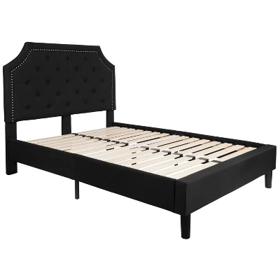 Flash Furniture Brighton Tufted Upholstered Platform Bed With 10 Inch CertiPUR-US Certified Foam And Pocket Spring Mattress 9 Flash Furniture Brighton Tufted Upholstered Platform Bed With 10 Inch CertiPUR-US Certified Foam And Pocket Spring Mattress - Image 9