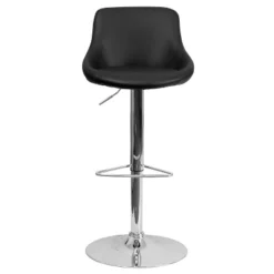 Flash Furniture Contemporary Vinyl Bucket Seat Adjustable Height Barstool With Chrome Base -Furniture GUEST 9f196f54 ecf9 436d b154 142ee172c0c5