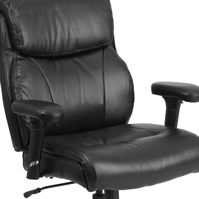 Flash Furniture HERCULES Series Big & Tall 400 Lb. Rated Swivel Ergonomic Task Office Chair With Clean Line Stitching And Adjustable Arms 4 Flash Furniture HERCULES Series Big & Tall 400 Lb. Rated Swivel Ergonomic Task Office Chair With Clean Line Stitching And Adjustable Arms - Image 4