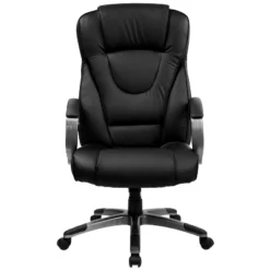 Flash Furniture High Back Black LeatherSoft Executive Swivel Office Chair With Titanium Nylon Base And Loop Arms 16 Flash Furniture High Back Black LeatherSoft Executive Swivel Office Chair With Titanium Nylon Base And Loop Arms -Furniture GUEST a0a8514f 3c46 41dc 9326 42125aa1623c
