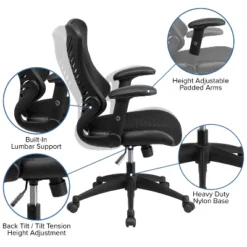 Executive Swivel Office Chair With Mesh Padded Seat - Flash Furniture 15 Executive Swivel Office Chair With Mesh Padded Seat - Flash Furniture -Furniture GUEST a13951a2 6f77 462e 8b53 b3378df32b60