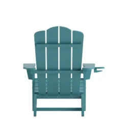 Flash Furniture Newport Adirondack Chair With Cup Holder, Weather Resistant HDPE Adirondack Chair -Furniture GUEST a1ef2205 f4c7 425b ab0d 5656685df370