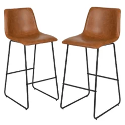 Flash Furniture 30 Inch Commercial Grade LeatherSoft Bar Height Barstools, Set Of 2 26 Flash Furniture 30 Inch Commercial Grade LeatherSoft Bar Height Barstools, Set Of 2 -Furniture GUEST a24dfef3 e6c0 4a8d 9fe2 cd6a967bc9ba