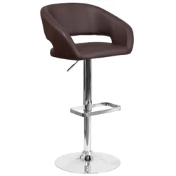 Flash Furniture Contemporary Vinyl Adjustable Height Barstool With Rounded Mid-Back 37 Flash Furniture Contemporary Vinyl Adjustable Height Barstool With Rounded Mid-Back -Furniture GUEST a25215f3 2325 44ad abc4 6820748a97c7