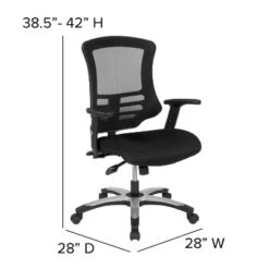 Flash Furniture High Back Black Mesh Multifunction Executive Swivel Ergonomic Office Chair With Molded Foam Seat And Adjustable Arms 11 Flash Furniture High Back Black Mesh Multifunction Executive Swivel Ergonomic Office Chair With Molded Foam Seat And Adjustable Arms -Furniture GUEST a270b91a 5e24 4b5e b3c8 76b7cff260d5