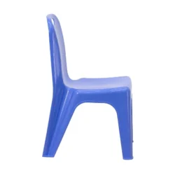 Flash Furniture 2 Pack Blue Plastic Stackable School Chair With Carrying Handle And 11" Seat Height -Furniture GUEST a2bd81d0 0054 402d 93a4 1676c093eef1