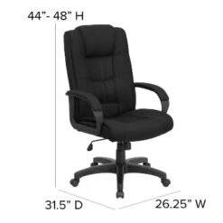 Flash Furniture High Back Multi-Line Stitch Upholstered Executive Swivel Office Chair With Arms -Furniture GUEST a31ece8a 4af9 47fb 800b 9436a4433170