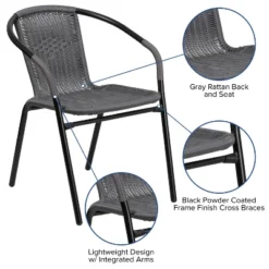 Flash Furniture 2 Pack Rattan Indoor-Outdoor Restaurant Stack Chair 18 Flash Furniture 2 Pack Rattan Indoor-Outdoor Restaurant Stack Chair -Furniture GUEST a36fb90f a0b0 4100 848d 851d5e64cb34