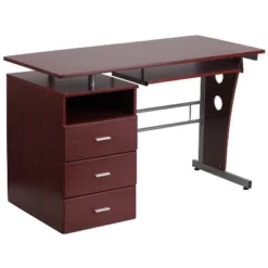 Flash Furniture Computer Desk With Three Drawer Single Pedestal And Pull-Out Keyboard Tray 21 Flash Furniture Computer Desk With Three Drawer Single Pedestal And Pull-Out Keyboard Tray -Furniture GUEST a39a6500 89b5 4dff b531 ec04b2a34558