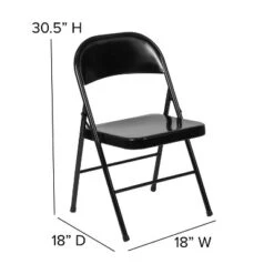 Flash Furniture 4 Pack HERCULES Series Double Braced Metal Folding Chair -Furniture GUEST a4bd51ae edbb 491a 9b39 4dcc919fe1cc