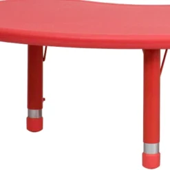 Flash Furniture 35"W X 65"L Half-Moon Plastic Height Adjustable Activity Table 16 Flash Furniture 35"W X 65"L Half-Moon Plastic Height Adjustable Activity Table -Furniture GUEST a5629b8e b7a1 4da3 acfc c7ea69121ec5
