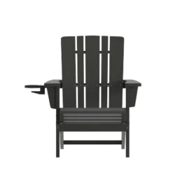 Flash Furniture Halifax Adirondack Chair With Cup Holder, Weather Resistant HDPE Adirondack Chair -Furniture GUEST a5987e99 8cfd 4db0 a007 3127bf7a84ed