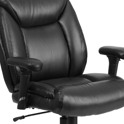 Flash Furniture HERCULES Series Big & Tall 400 Lb. Rated Swivel Ergonomic Task Office Chair With Deep Tufted Seating And Adjustable Arms 4 Flash Furniture HERCULES Series Big & Tall 400 Lb. Rated Swivel Ergonomic Task Office Chair With Deep Tufted Seating And Adjustable Arms - Image 4