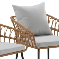 Flash Furniture Evin Set Of 2 Boho Indoor/Outdoor Rope Rattan Wicker Patio Chairs With All-Weather Cushions 18 Flash Furniture Evin Set Of 2 Boho Indoor/Outdoor Rope Rattan Wicker Patio Chairs With All-Weather Cushions -Furniture GUEST a8add639 a9ea 4883 9c6f f3cfa34c3b1a