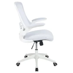 Flash Furniture Mid-Back White Mesh Swivel Ergonomic Task Office Chair With White Frame And Flip-Up Arms 21 Flash Furniture Mid-Back White Mesh Swivel Ergonomic Task Office Chair With White Frame And Flip-Up Arms -Furniture GUEST a8eca05b b3d0 4d7e b596 b43888653863
