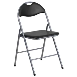 Flash Furniture 4 Pack HERCULES Series Black Vinyl Metal Folding Chair With Carrying Handle 18 Flash Furniture 4 Pack HERCULES Series Black Vinyl Metal Folding Chair With Carrying Handle -Furniture GUEST a8f75701 5fe3 4b95 8268 346249133f89